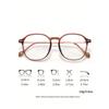 Women'S Fashion Glasses with Gradient Gray Lenses Stylish Oval Frame Comfortable for Daily Wear Perfect for Sunlight Protection