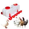 10KG Self Filling Poultry Dispenser Waterer with 10 Drinking Cup Poultry Water Feeder Drinking Dispenser for Quail Duck Turkey