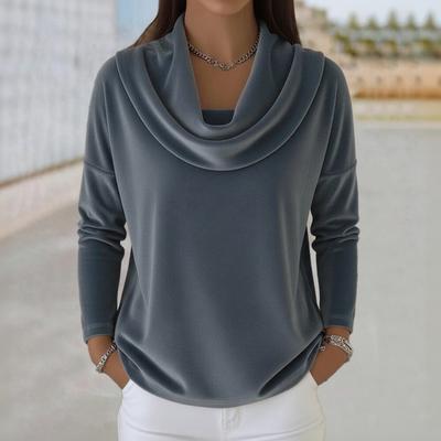 Women's Fashion Casual ,color Long,sleeved Top