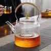 Japanese Hammered Glass Handle Electric Tea Kettle, High-Temperature Resistant, Large Capacity, Suitable for Ceramic Stoves