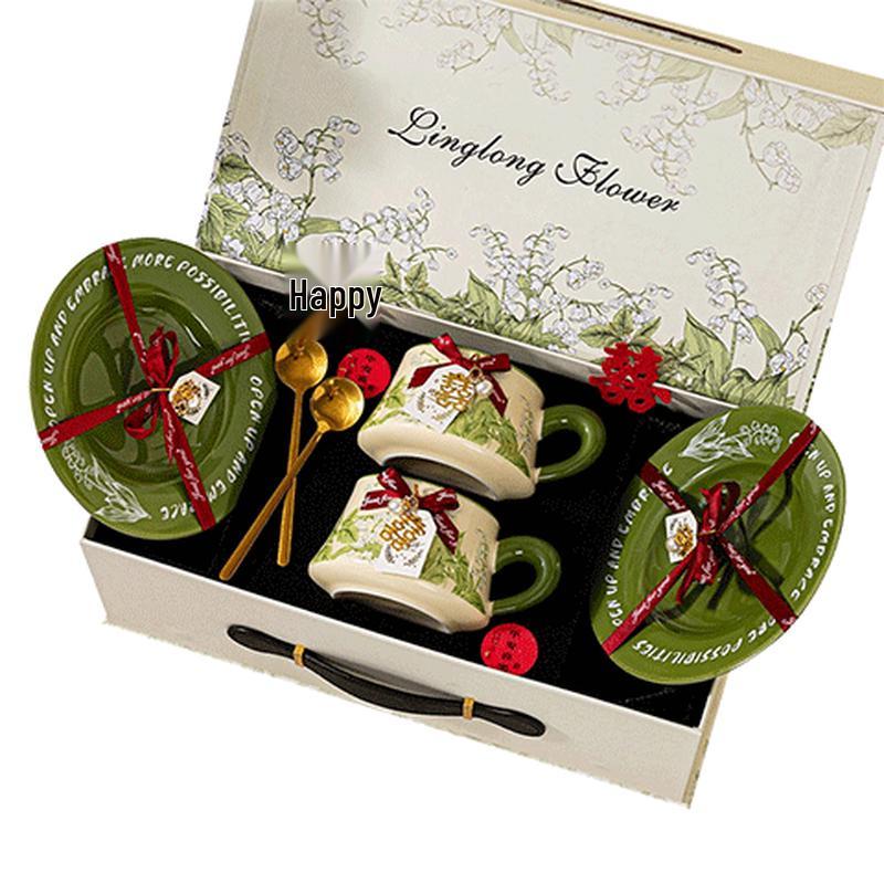 Couple Coffee Cup & Saucer Gift Set
