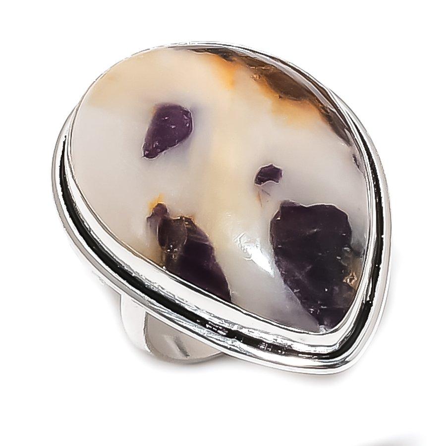 Natural Kammererite Gemstone 925 Sterling Silver Jewelry Ring Size 8.5 T6c54