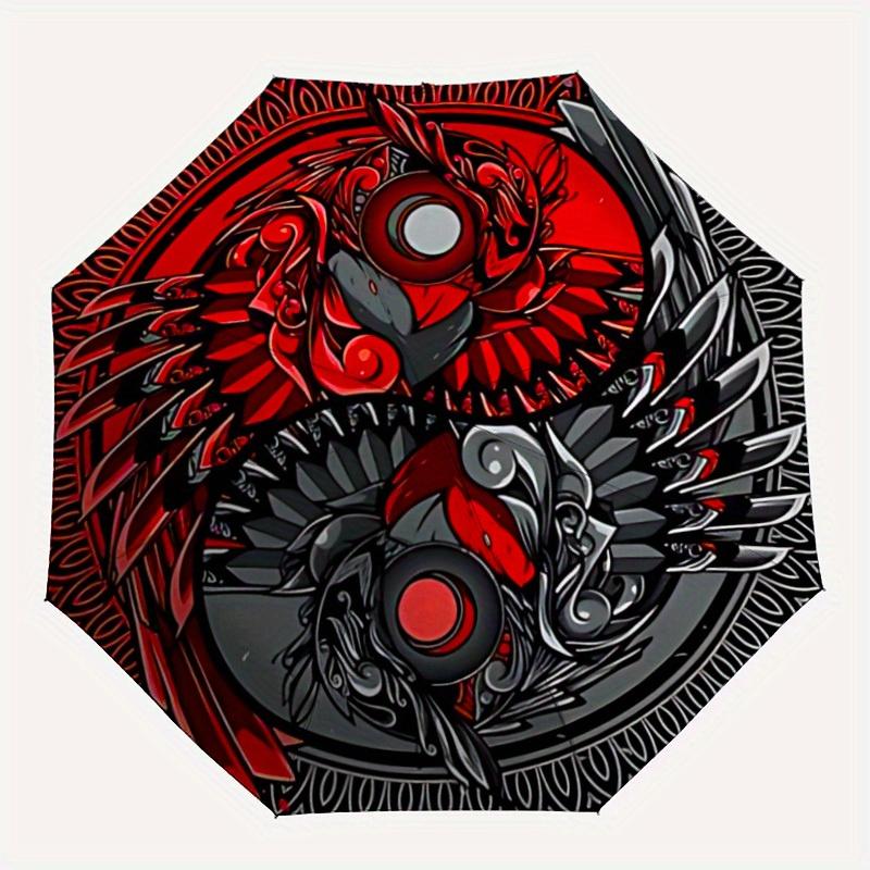 

1pc Yin Yang Symbol Automatic Umbrella - 8-Rib Foldable Design, Outdoor Adventures, and Family Celebrations yy250829063