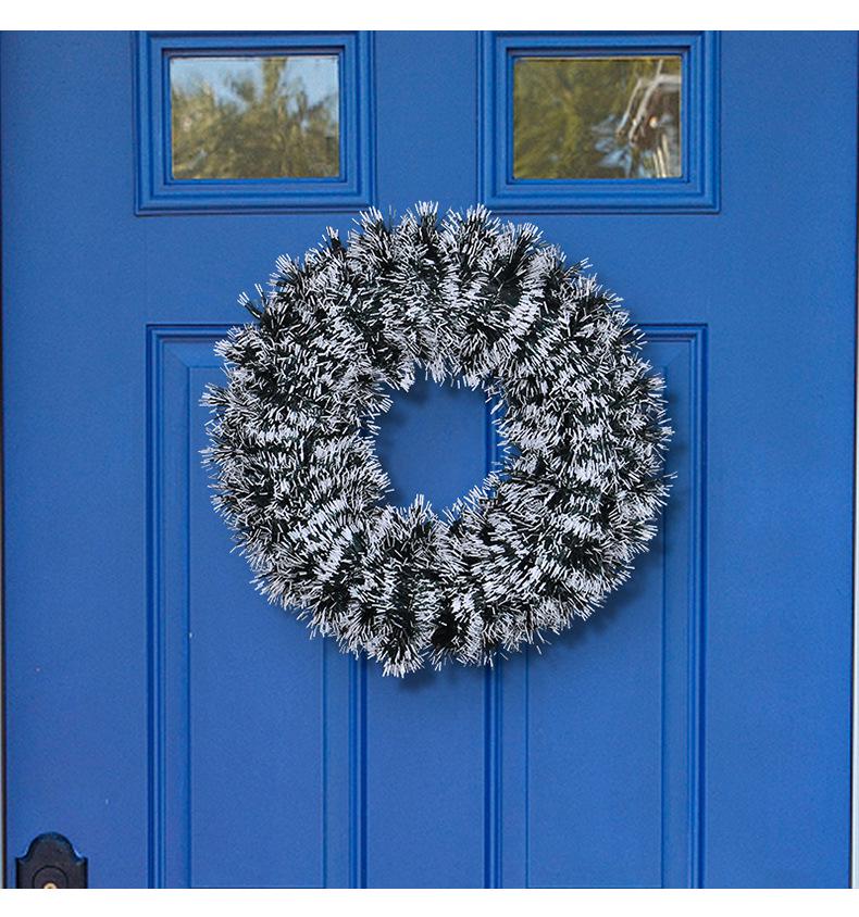 42cm Tinsel Wreath Holiday Decoration for Shopping Mall or Hotel