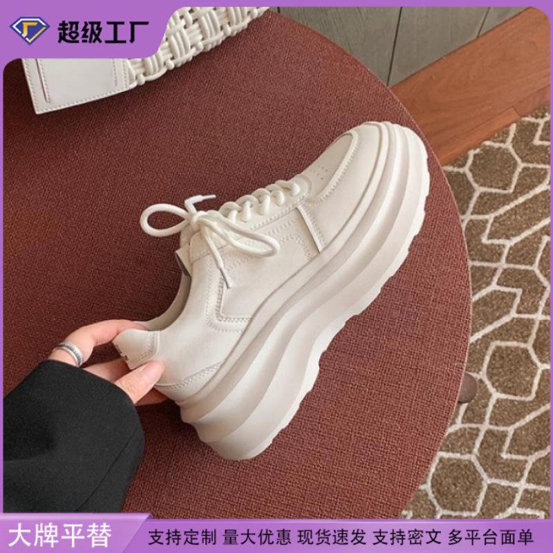 Yuanlitong autumn new platform white shoes women wear high-end sports shoes 2025 school season versatile women's shoes