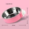 Stainless Steel Detachable Pet Bowl With Cage Mount Design For Feeding Watering Cats Dogs Small Pets