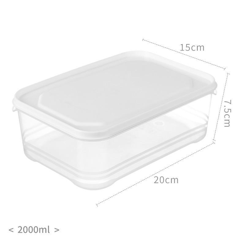 Boîte de conservation alimentaire en plastique hermétique pour réfrigérateur et congélateur, compatible micro-ondes, empilable, pour la cuisine