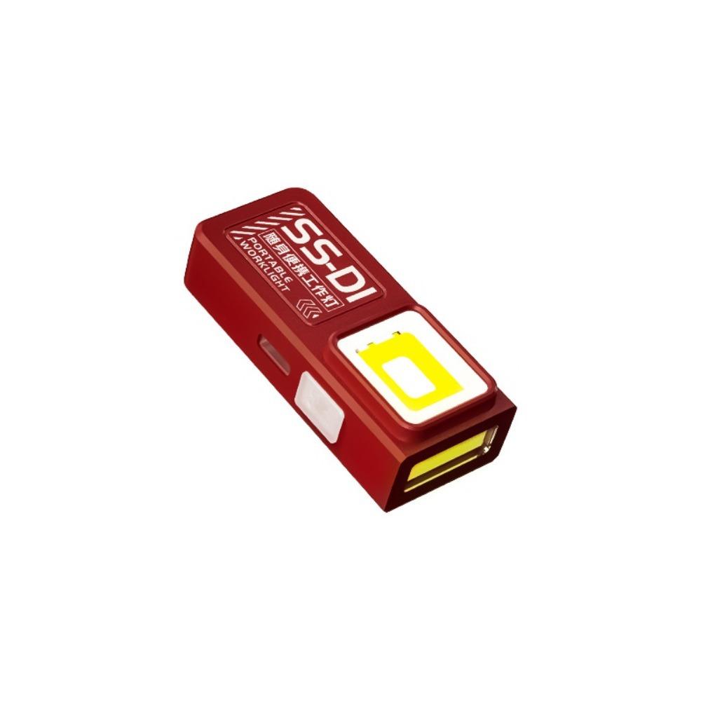USB Rechargeable Mini COB LED Flashlight Bottom Magnetic Clip-On Handheld Work Light Powerful with COB Emergency Light