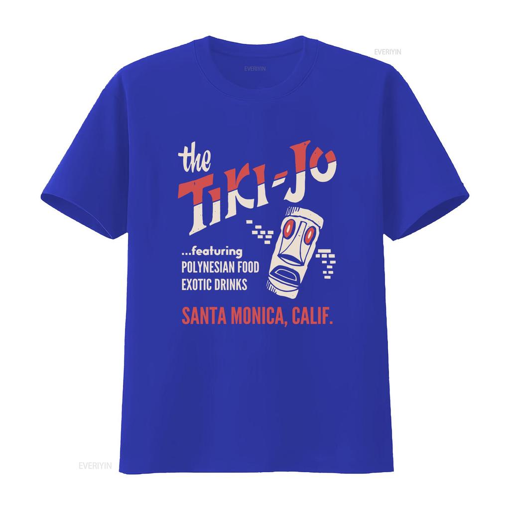 The Tiki Jo Santa Monica California Vintage Bar T Shirt Polynesian Food Exotic Drinks Design vintage Washed graphic