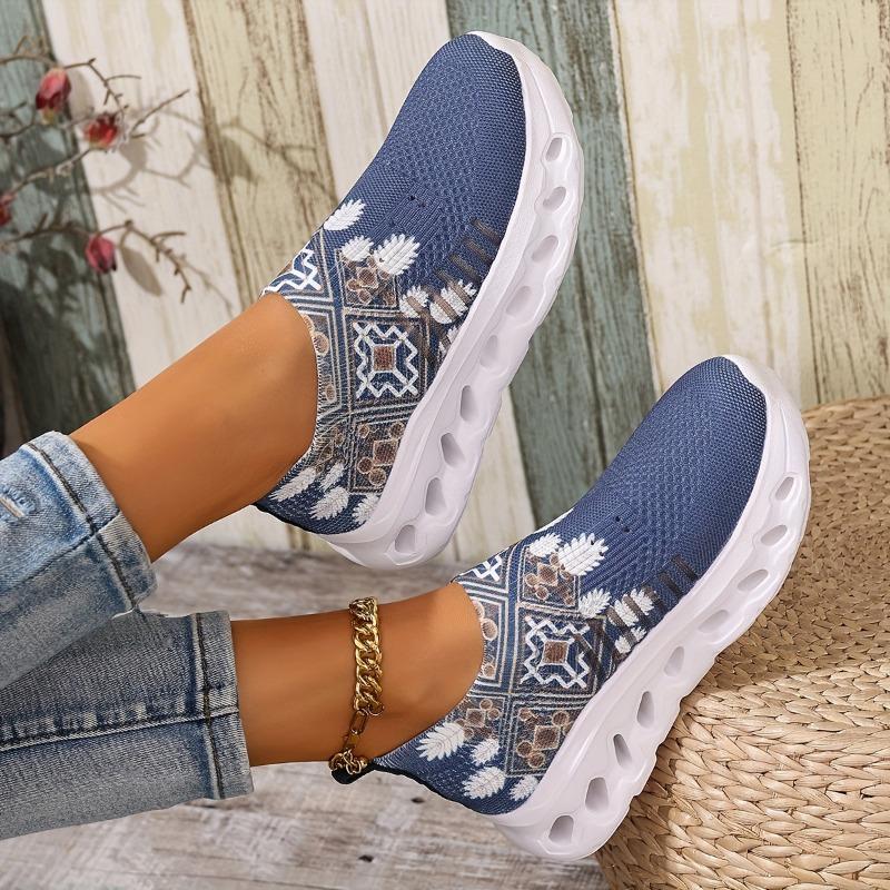 Women's Slip-Resistant Slip-Reserving Low-Top Sneakers - Blue/White/Black/Beige/Gray/Teal/ Navy/ Brown/Black/White/Gray/Blue/Beige - Arch Support