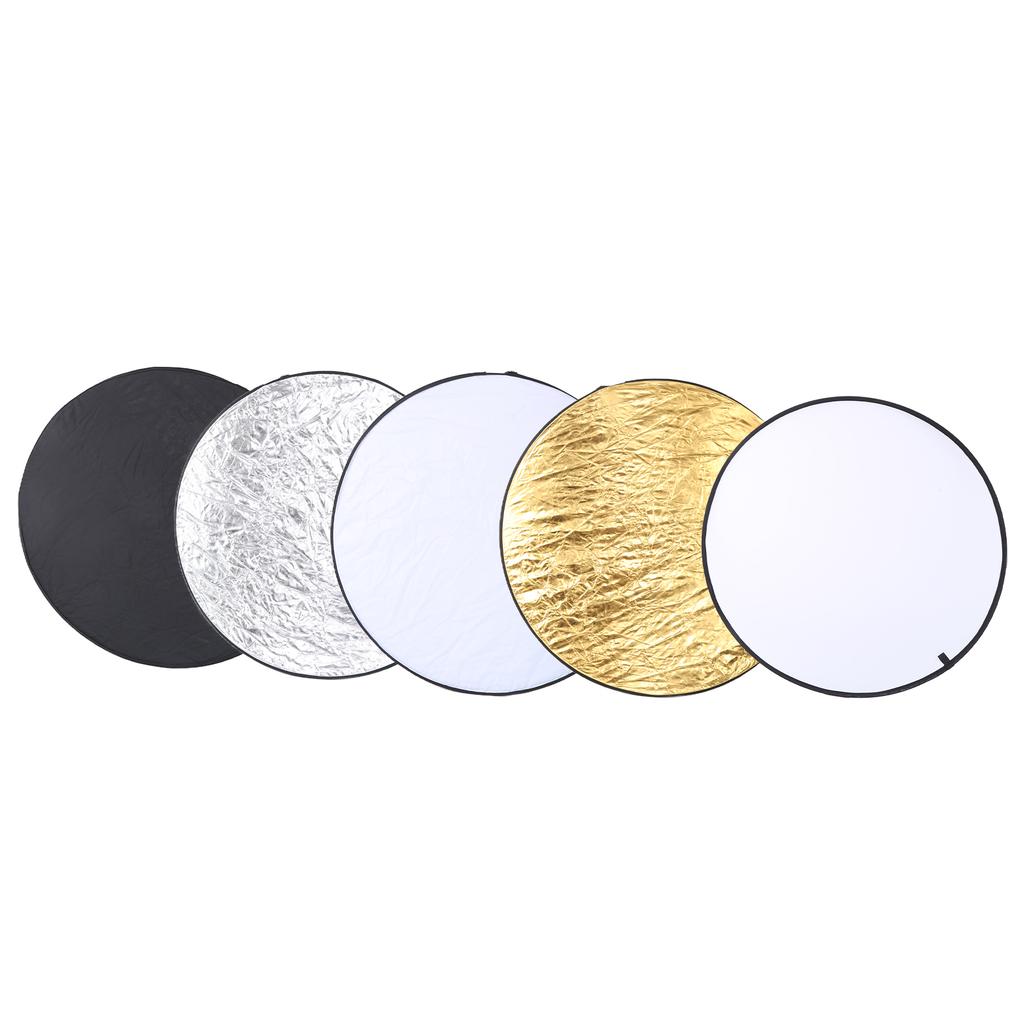 110 cm 5 in 1 Haltegriff Faltbare Runde Disc Licht Reflektor Tragbare Fotografie Diffusor