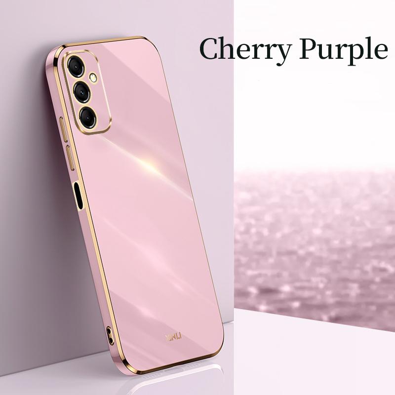 Electroplated Plating Square Frame Phone Case Funda For Samsung Galaxy A56 A36 A26 A16 A55 A35 A25 A15 A 55 35 25 5G Soft Cover