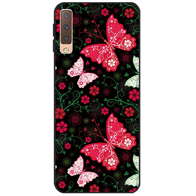 Cases For Samsung Galaxy A7 2018 Cover Silicon Color Phone Case Cover For Samsung A7 2018 A750 A750F 6.0 Inch Protective Shell