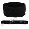 Makeup Soft Toweling Velcro Hairband Women Non-Slip Adjustable Sports Headband Yoga Bath Shower Wide Head Band