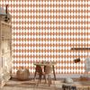 Harlequin Diamonds Wallpaper White, Cream, and Orange 50x1000
