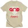 Custom Connect To God The Password Is Prayer T Shirt Men Pure Cotton Tshirt Casual Tees Streetwear Tshirt
