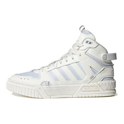Neo D-Pad Mid Casual Slip-Resistant Durable High-Top Skate Shoes Women Sneakers White Blue IG7621