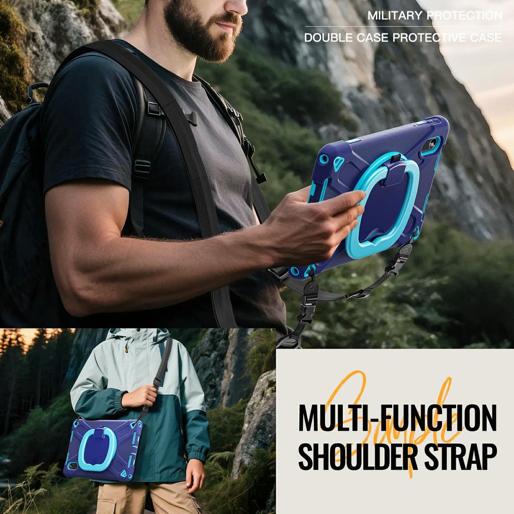 Kickstand Case with Strap for Lenovo Pad 11 2025 TB-335FC/2024/Tab K11 Gen 2 TB336/Idea Tab/K11 TB-330XU/P11 Gen 2/M11 TB-330FU 331FC