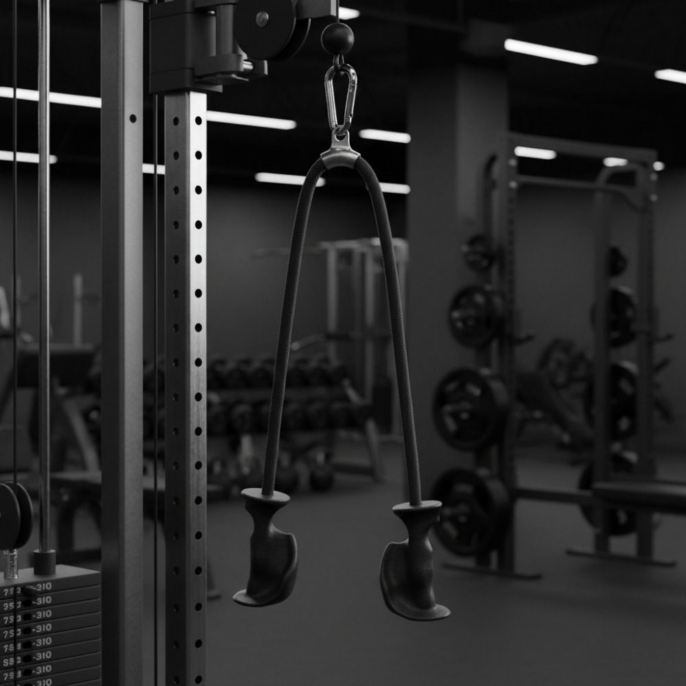 Schwere Trizepsseil Ergonomische Griffe Trizeps-Gaiter Zugseil Fitnessstudio Training