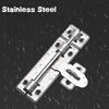 1 Set 4/6/8 Inch Hardware Door Lock,Stainless Steel Barrel Bolt Latch With Padlock Clasp for Locking Door Window Drawer Cupboard