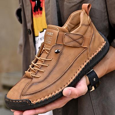 Fashion Genuine Leather Men Casual Shoes Breathable Sneakers Fashion British Style Loafers Men Luxury Designer Boat Shoes Zapatos Hombre