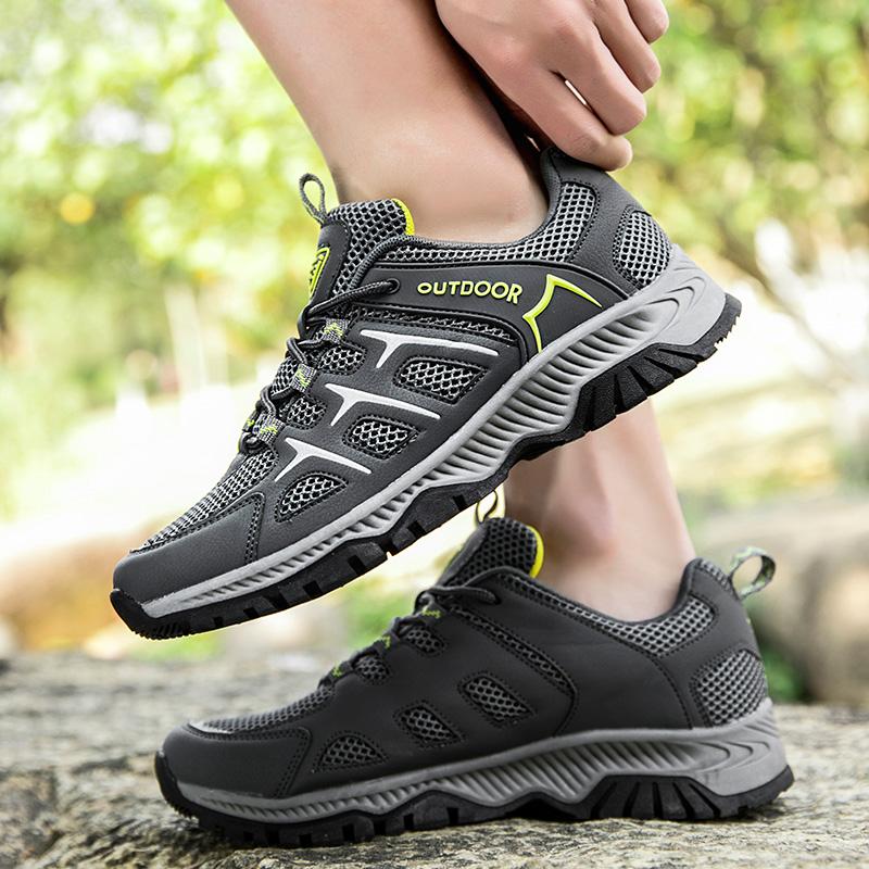 Men Sneakers Unisex Breathable Waterproof Trekking Shoes Man Tactical Sport Non-Slip Mens Womens Sneakers Camping Hiking Shoes