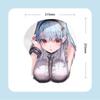 G05 Anime Beauty 3D Silicone Apoio de Pulso Mouse Pad - Confortável, Macio & Design Inspirado em Desenhos Animados