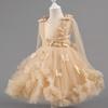 Little Girls Puffy Tulle Princess Dress For Birthday Wedding Stage Performance