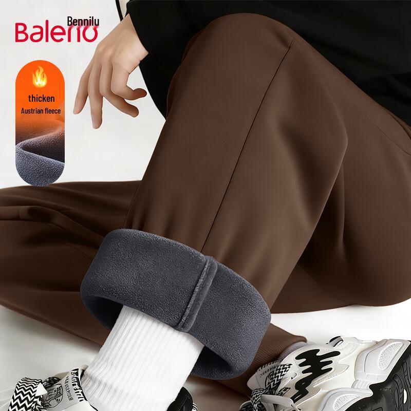 Baleno Men's Winter Fleece-Lined Cuffed Joggers