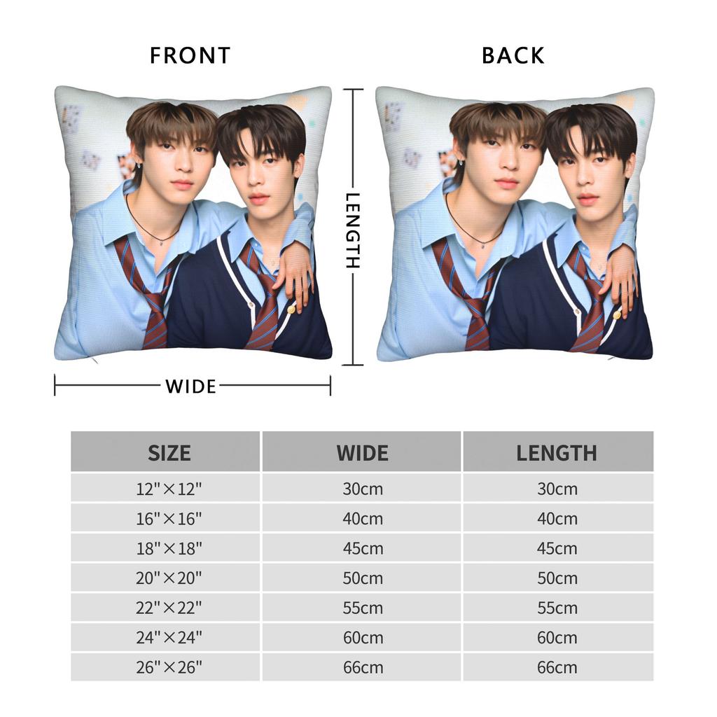 Duang Thailand TV Series With You Pillow Case  Print Pillow Cover Funny Pillowcases For Sofa Home Decoration