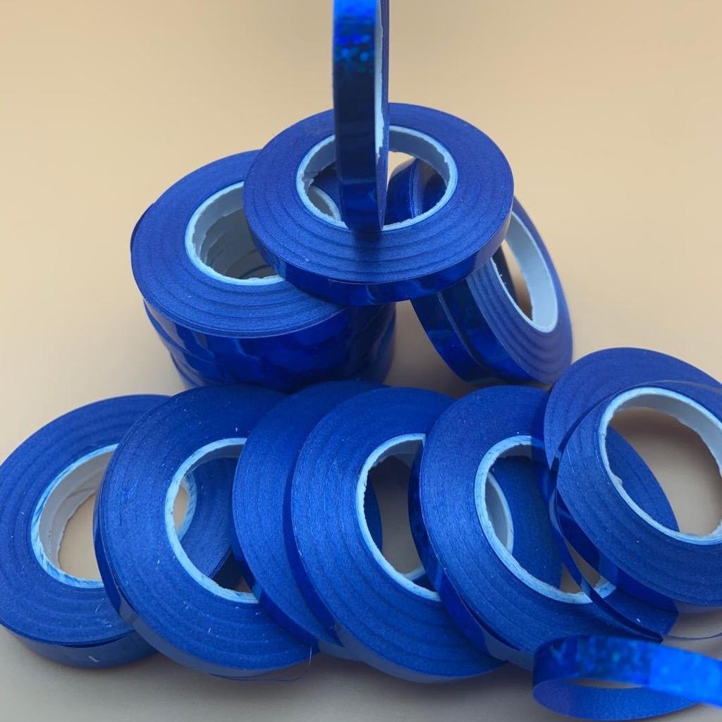 Flat Ribbon 5M Laser Aluminum Film Fit Ribbon Balloon Supplies Banner Festival Celebration Rope