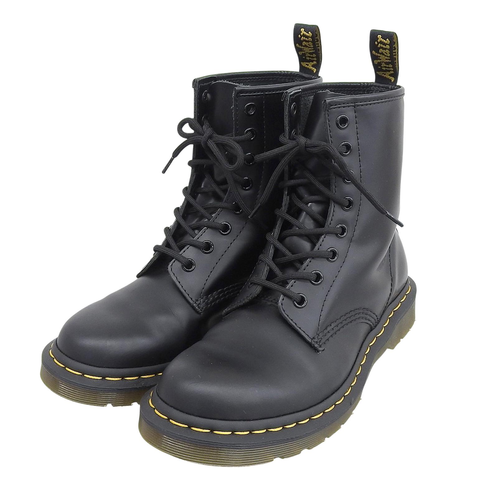 

Excellent Dr.Martens short boots 1460 8 Hole Boots Lace up black leather Women Used