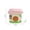 Mushroom House Planter Whimsical Resin Fairy Garden Ornament for Gardeners,