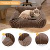 Cat Sofa Bed Pet Couch Versatile Easy to Clean Sleeping Nonslip Bottom for Small Dogs Indoor Cats