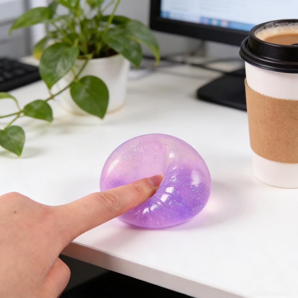 Rot Giant Glitter Dumpling Mega Rainbow Stress Bun Toy Soft Decompression Dough For Adults Cute Toy Prospector