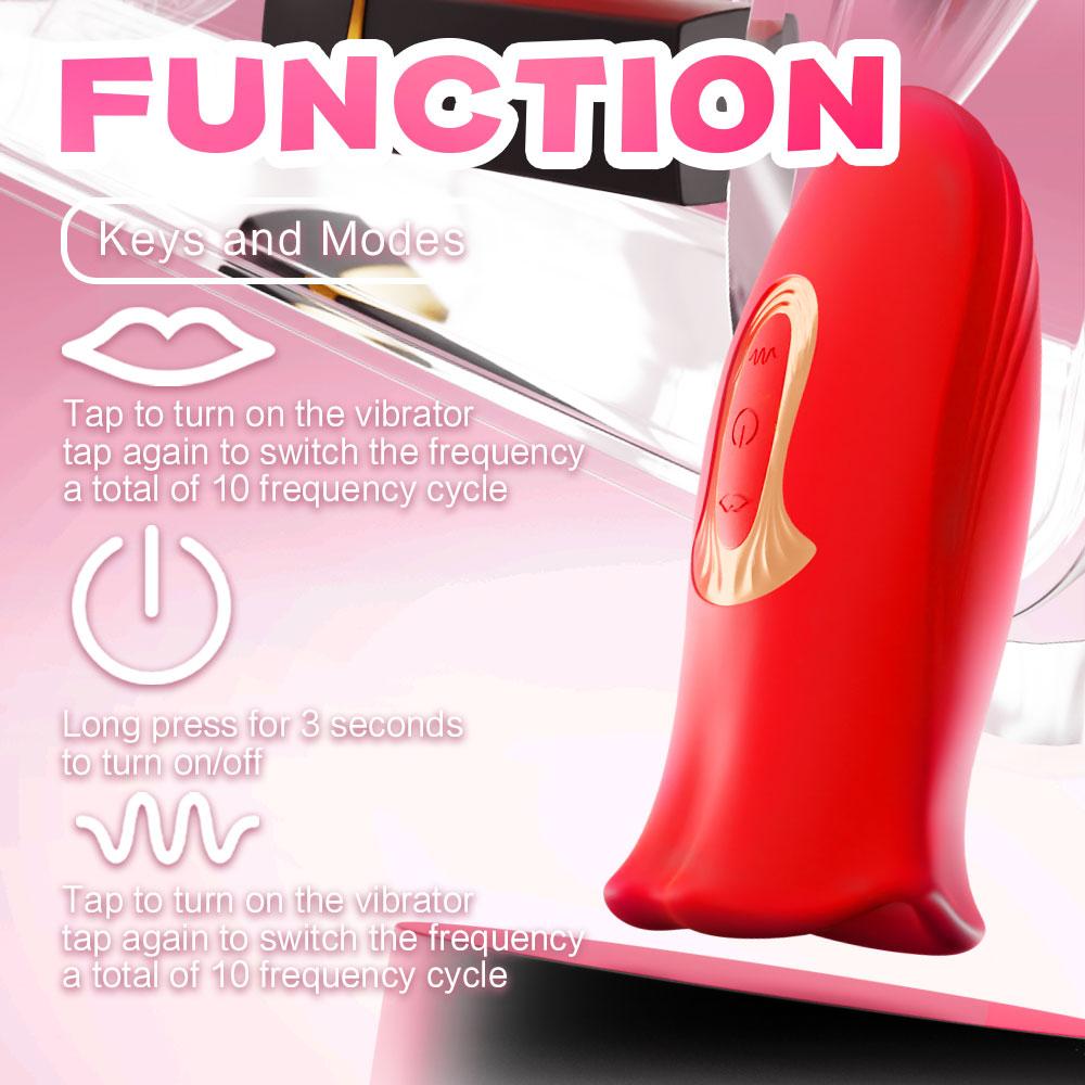 Clit Tongue Licking Vibrator Γυναικεία σεξουαλικά παιχνίδια για γυναίκες Δάγκωμα στόματος Στοματική κλειτορίδα Διεγέρτης πιπίλισμα θηλής οργασμός για ενήλικες