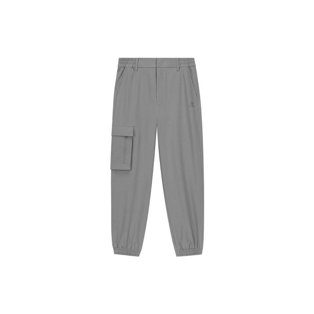 New Balance Knitted Sweatpants Men s Gray Moderate Cuffed Pants 5TD37141-DKG S