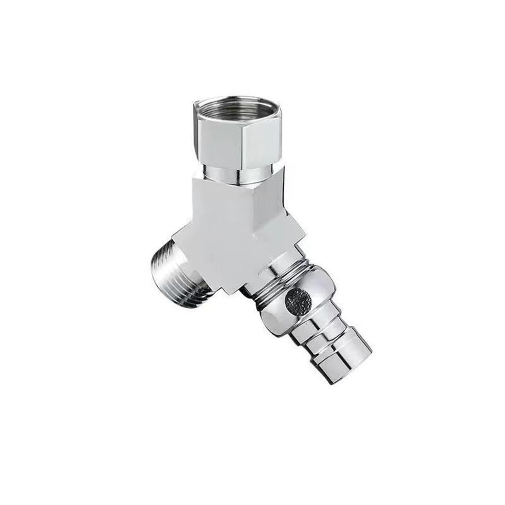 

3 Way Water Pipe Adapter G1/2 Thread Water Pipe Fittings Three Way Connector Bathroom Toilet G1/2 with Outlet