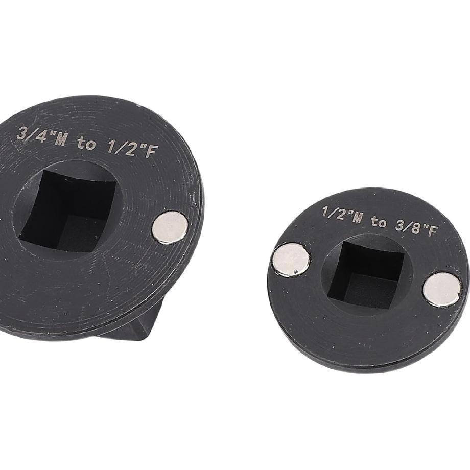 4PCS Insert Low Contour Impact Socket Adapter Set, Magnetic Socket Adapter Set, Drive Reducing 1in M-3/4in F 3/4 in M-1/2in F 1/2in M-3/8in F 3/8in