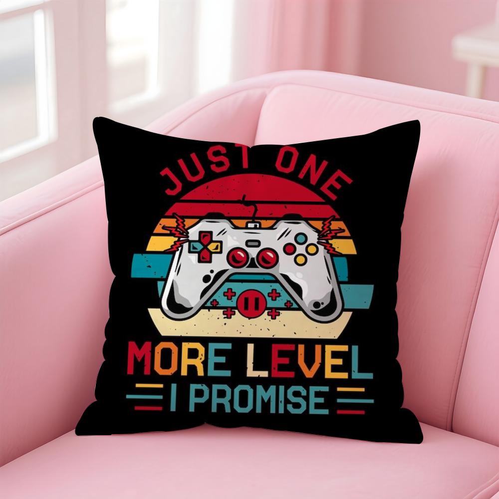 Colorful Graffiti Game Gamepad Cushion Cover Comfortable Reversible Pillow Cover Ideal for Car Sofa Bedroom & Beyond