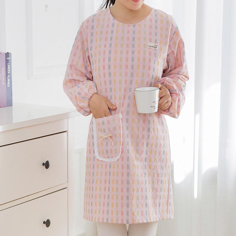 Fasjonabelt smussavvisende kjøkkenforkle for kvinner og menn - Inkluderer ermer, reversibel design