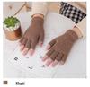 Unisex Wool Half-Finger Gloves for Autumn/Winter - Knitted Fingerless Gloves for Cycling & Typing