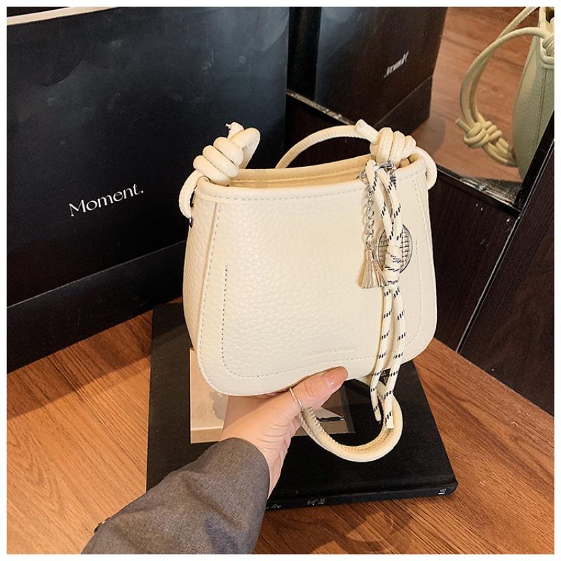 

Solid color trendy personality daily commute bucket bag simple women s bag shoulder bag messenger bag zipper women