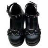 Zapatos de Mujer para Primavera y Otoño Zapatos de Salón con Suela Gruesa para Aumentar la Altura Cuero Genuino Tacón Inclinado Zapatos Planos Zapatos Mary Jane
