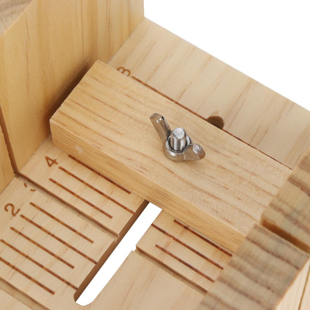 Tagliere per Sapone Colore Legno con Segni di Scala Affettatrice per Sapone Scatola Regolabile per Taglio Sapone Fai da Te per la Produzione di Sapone
