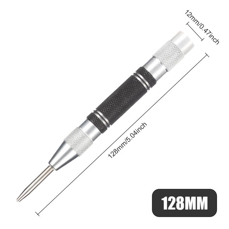 Automatic Centre Punch General Automatic Punch Woodworking Metal Drill Adjustable Spring Loaded Automatic Punch Hand Tool 128mm Centre Punch