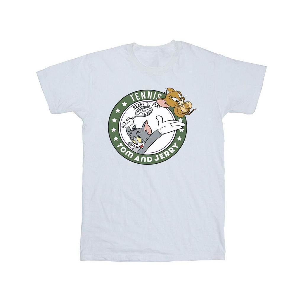 Tom and Jerry Jungen Tennis Ready To Play T-Shirt