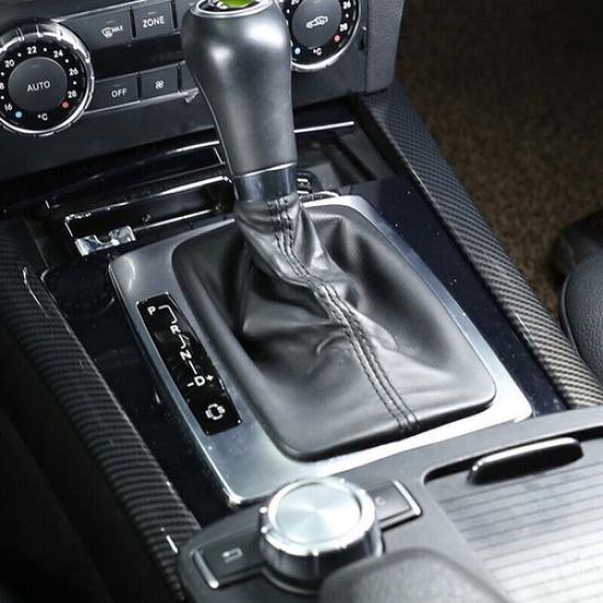 ABS Carbon Fiber Gear Shift Both Side Strip Trim 2PCS For Benz GLK 2009-2015