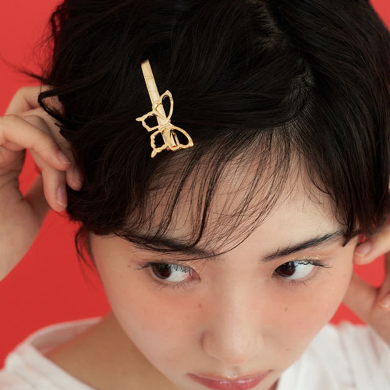 geegee navi draw hair pin - 2color