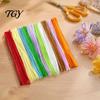 Chenille Stems for Pipe Cleaners 100Pcs Handicrafts, Flexible DIY Decorative Plush Strips Crafts Art Projects, Multi-colored Kids Adults Floral